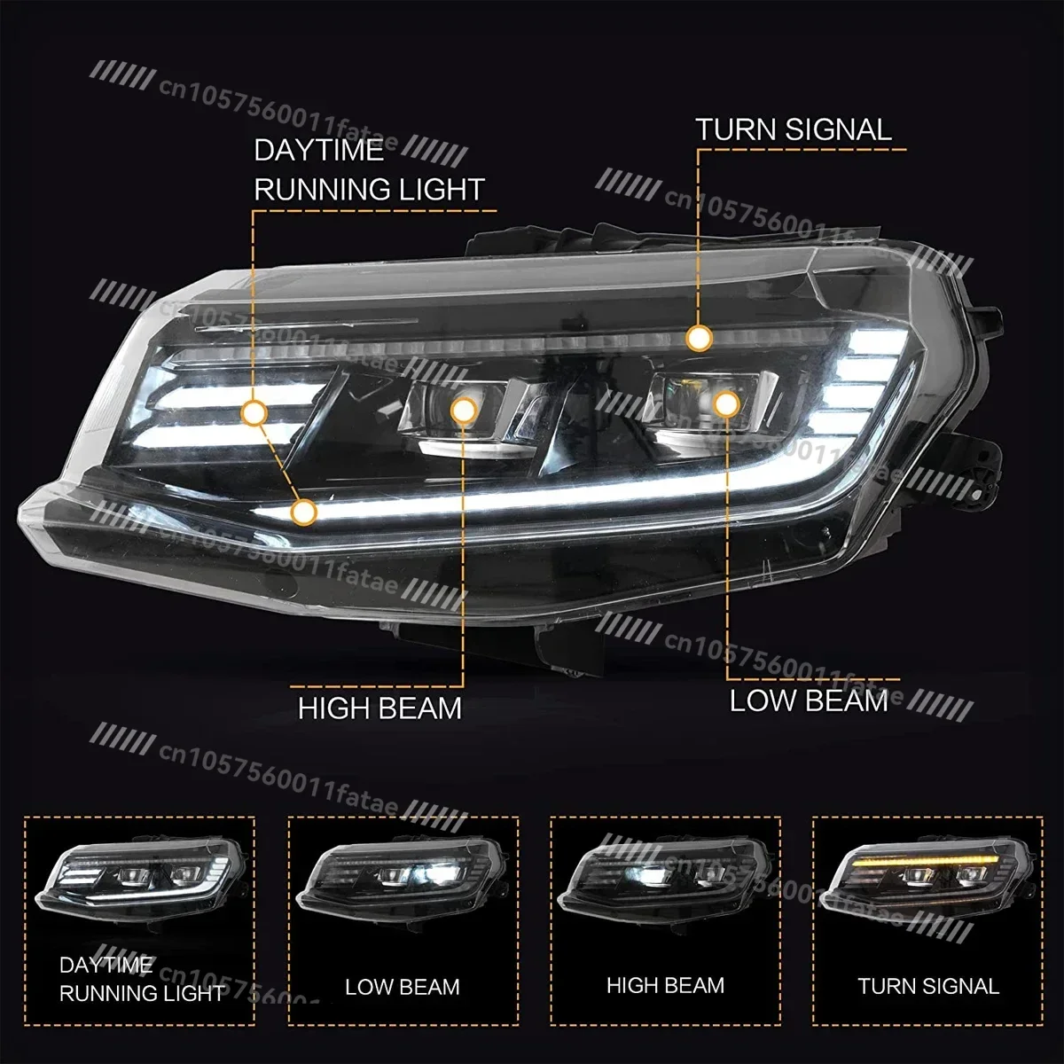 

2016 2017 2018 LT SS RS ZL LS Headlamp DRL Dual Beam Lens
