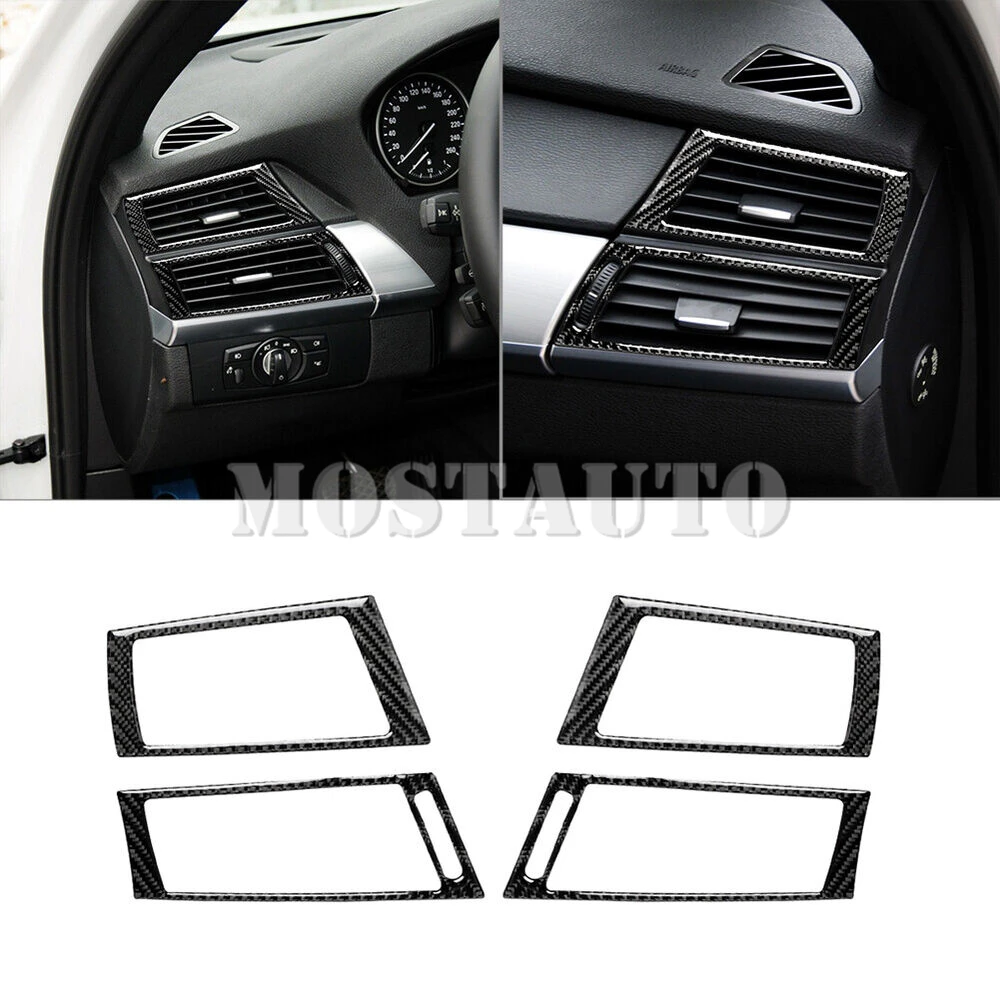 For BMW X5 E70 X6 E71 Soft Carbon Fiber Interior Accessories Kit Cover Trim 2008-2013 16pcs Interior Whole Kit