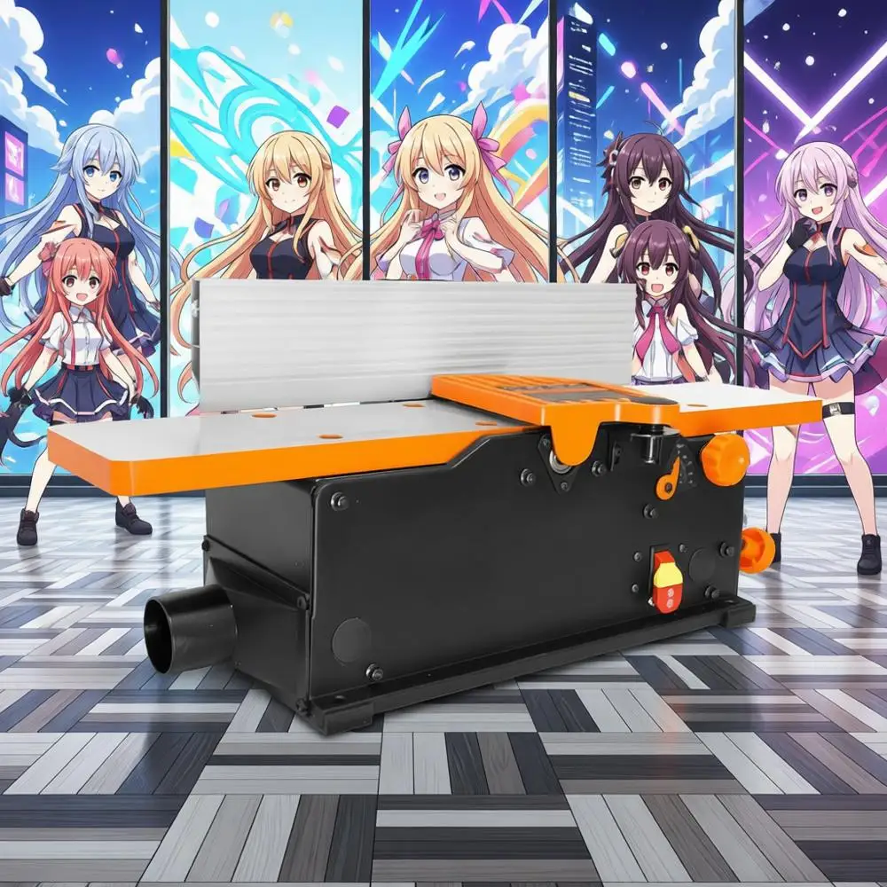 

6-дюймовый 10-амперный электрический настольный фуговально-рейсмусовый станок для гладкого строгания древесины