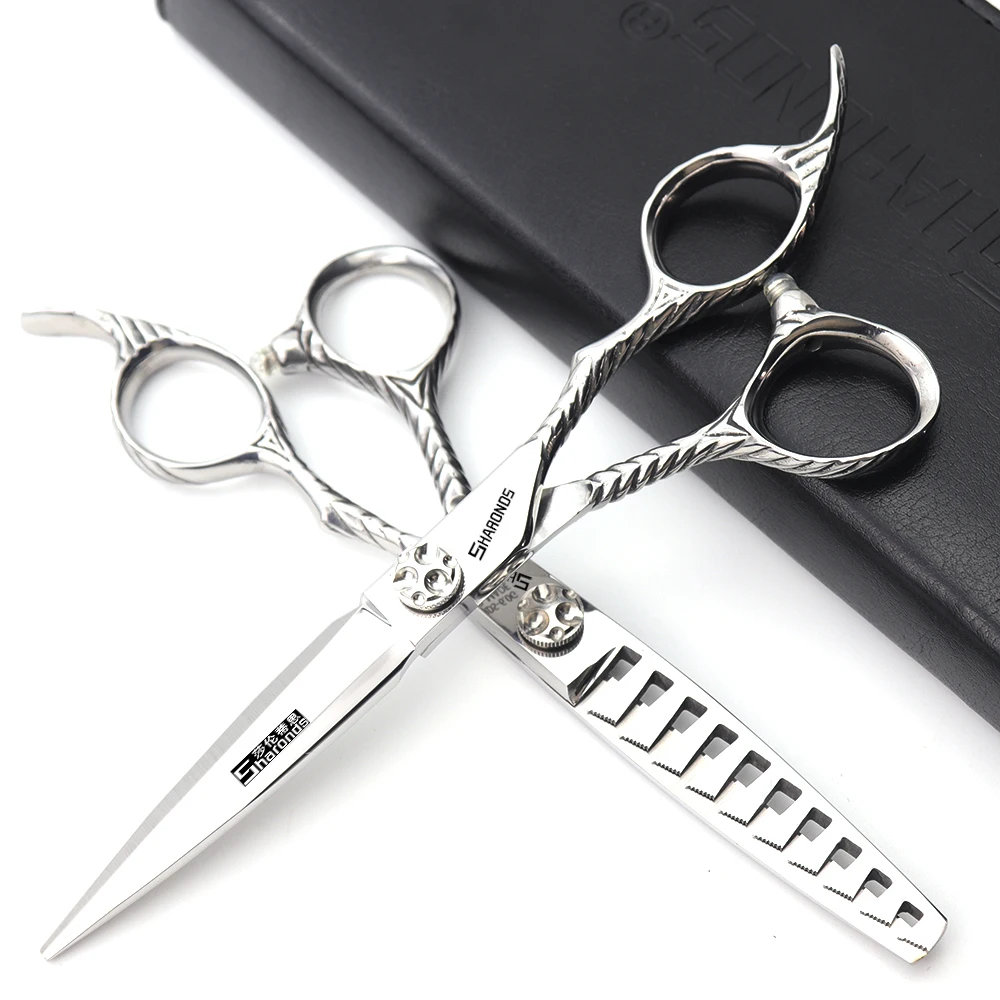 6-inch professional hair clipper, hair clipper set, flat scissors, fine teeth, hair clipper for hairdressers image 4