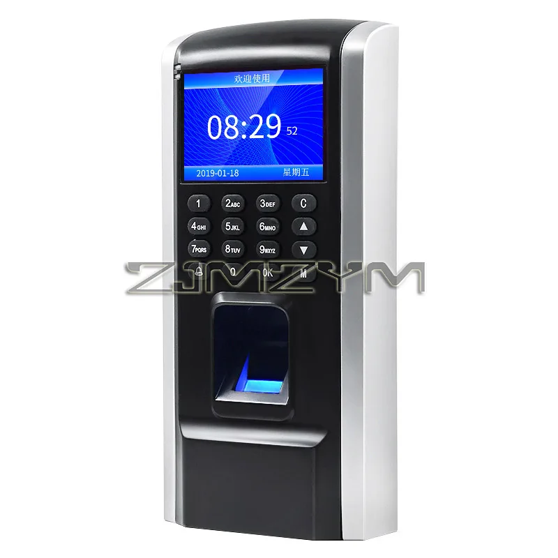 Fingerprint Access Control Attendance Machine Biometric Time Clock Employee Checking-in Recorder Password Recognition