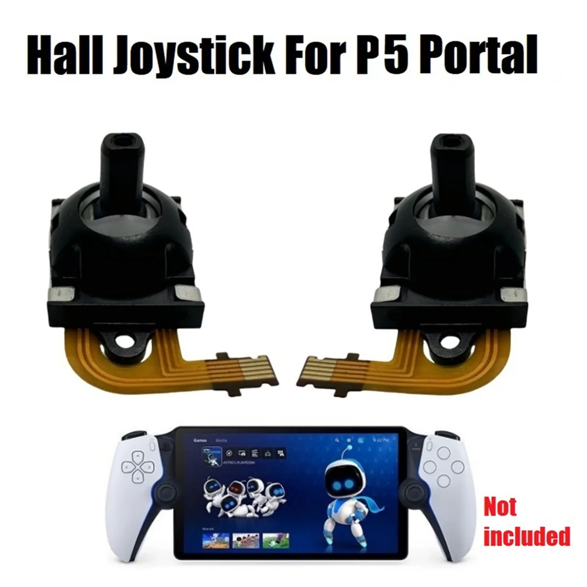 Joystick Hall para PS5 PlayStation Portal, operación de dirección LR Hall, Joystick electromagnético para PS5, Joystick de Portal