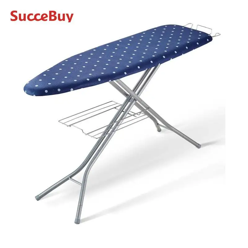 لوحات الكي بالحجم الكامل من SucceBuy، 4/3 طبقات، هيكل مقاوم للحرارة، أرجل قابلة للتعديل وقابلة للطي مع غطاء قابل للإزالة والغسل #1