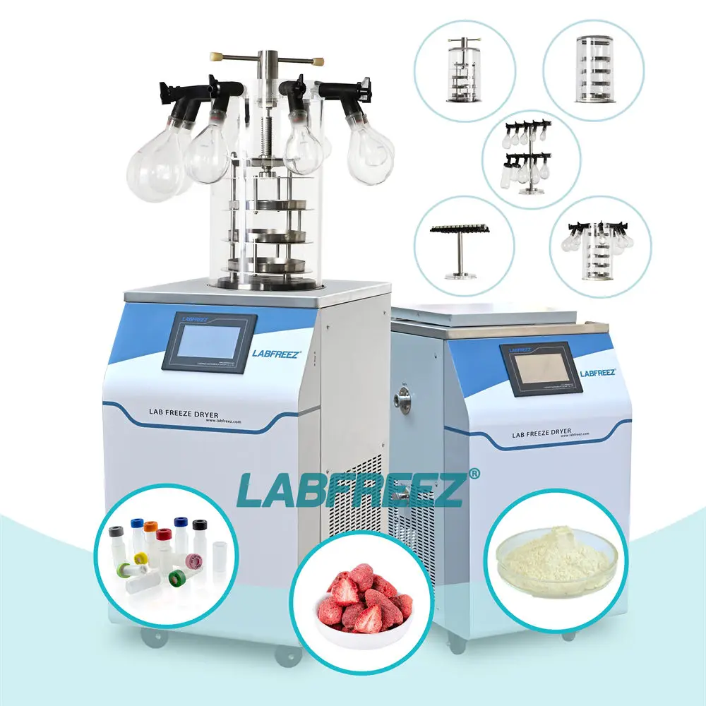 중국 공장 바닥 동결 건조기 실험실 진공 동결 건조기