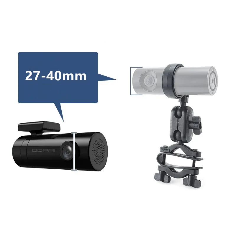 Tempat Perekam Berkendara Silinder Memperbaiki Pada Kaca Depan Mobil atau Kaca Spion/Setang Sepeda untuk Dudukan DVR Mini 70 Mai