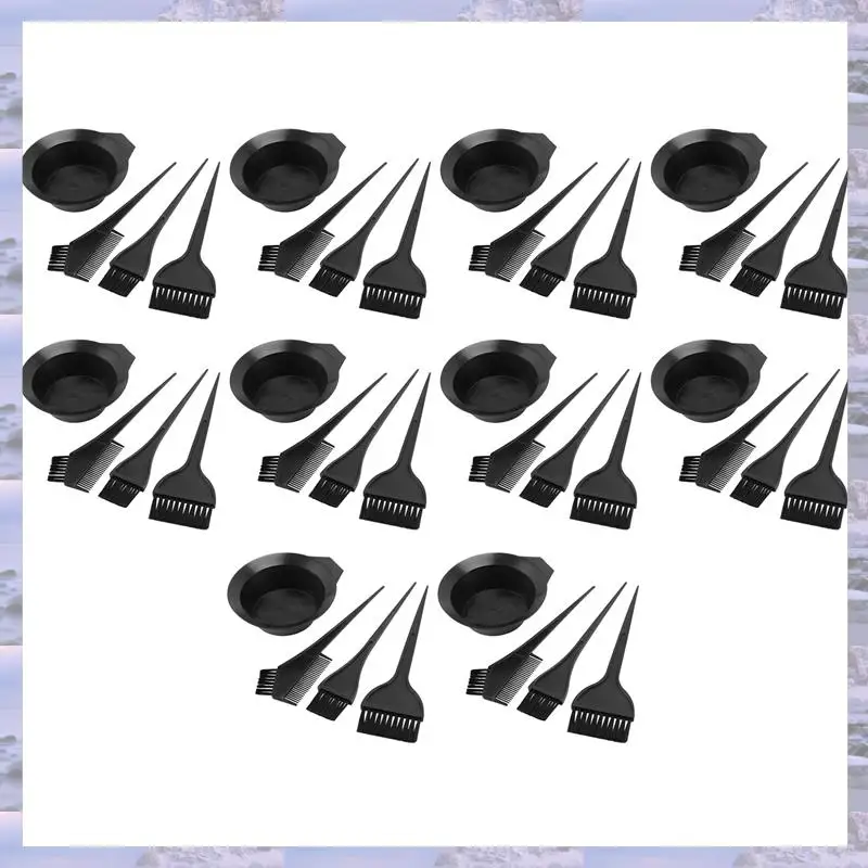 

2025-10 Набор чаш для краски для волос, расческа, кисти, набор инструментов, набор оттенков, окрашивание