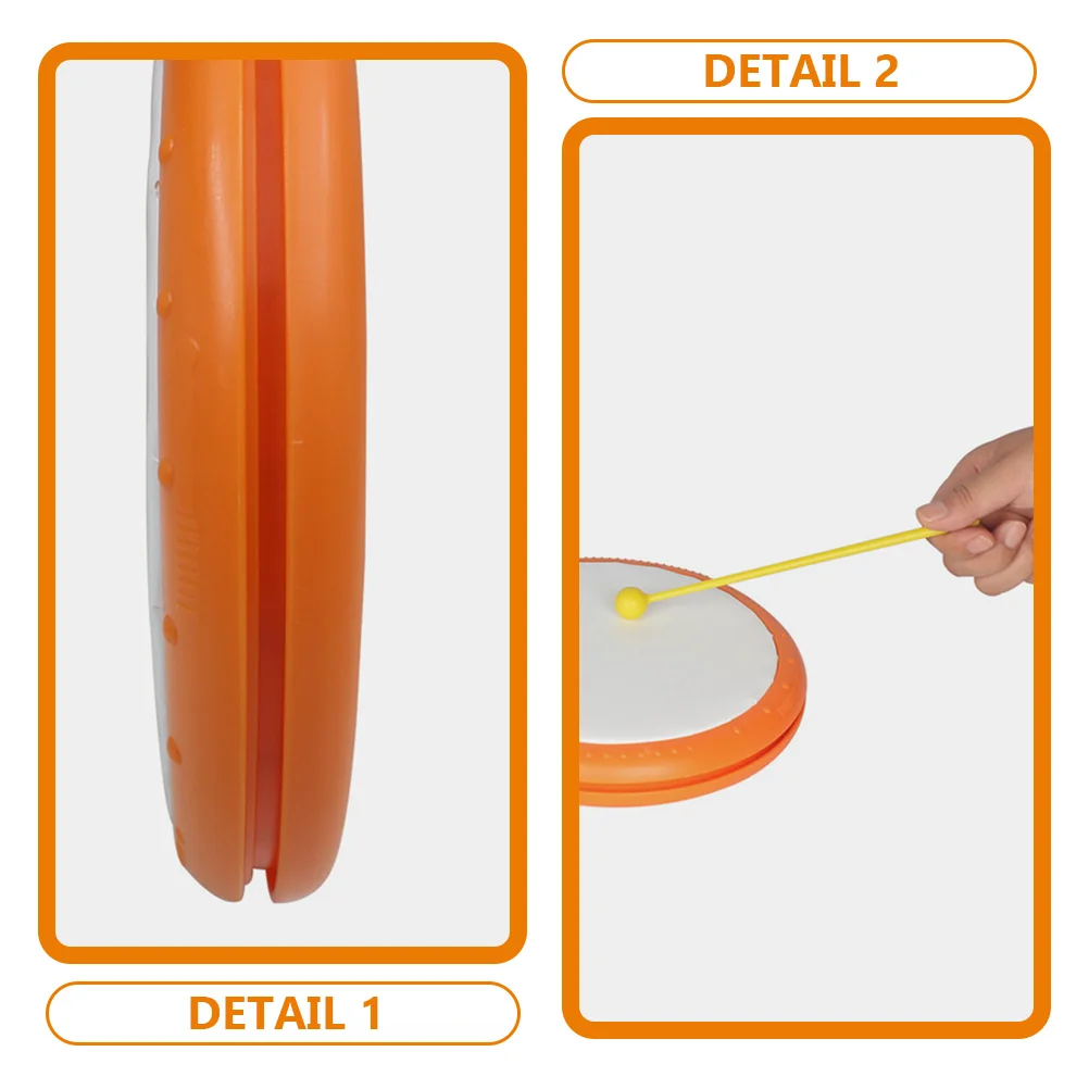 

Toy Hand Drum Teaching Aids Baby Musical Instruments Kids Puzzle for Percussion Children Orange Toys Plastic Toddler