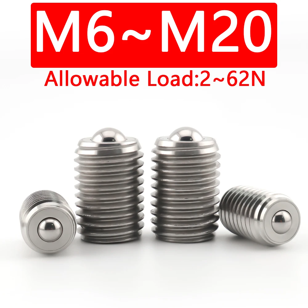 

YK319 High Quality Threaded Steel Ball Roller With Spring Ball Plunger Precision Sliding Ball Bearing Transmission Parts