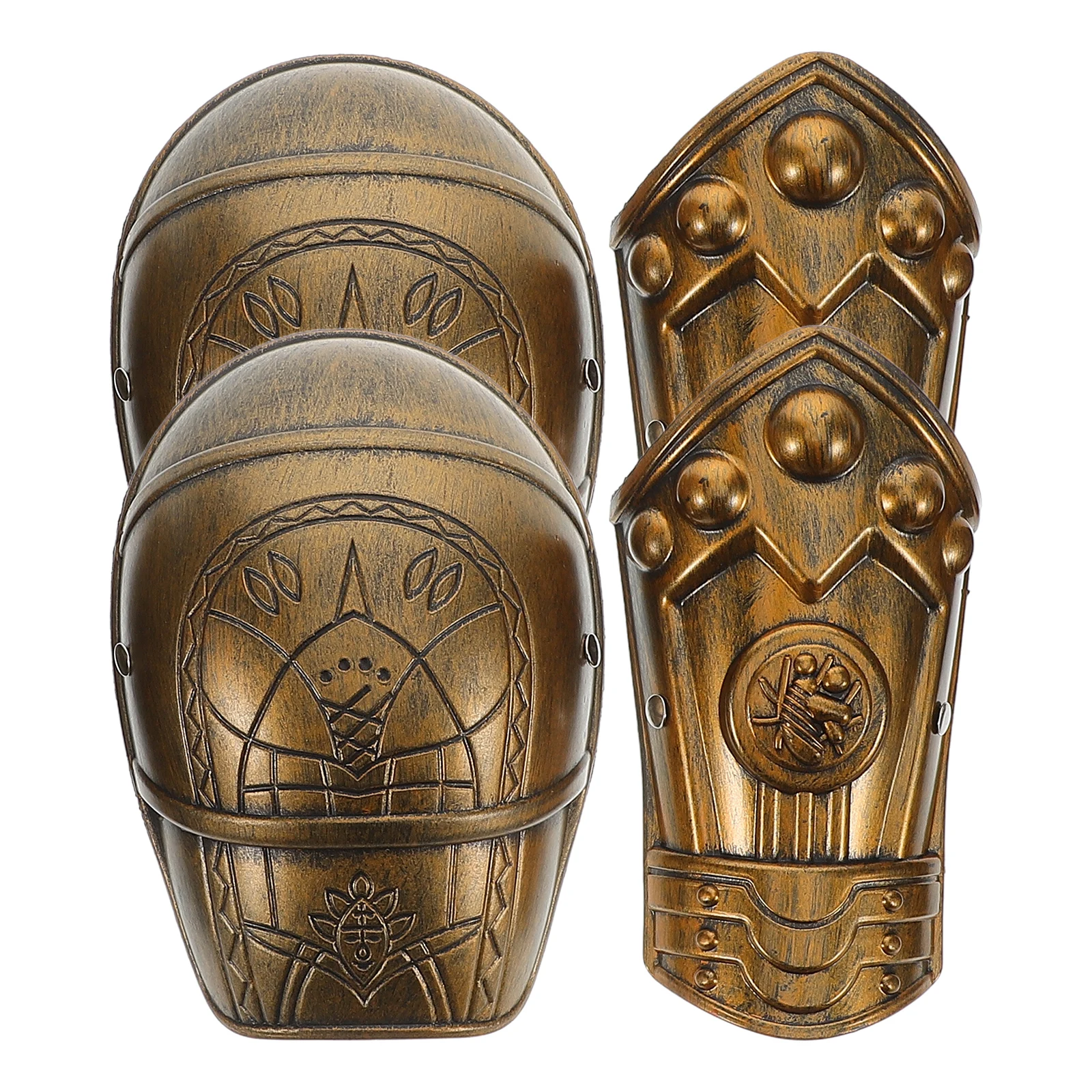 어깨 액세서리 어린이 로마 갑옷 의상 놀이 세트 솔리드 컬러 보호 장비 조절 가능한 스트랩 갑옷 소품 할로윈