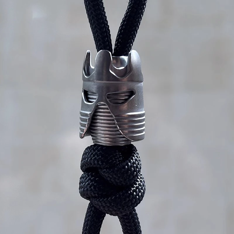 

Titanium Alloy Knife Lanyard Bead Paracord End Pendant EDC Charm DIY Zip Pull