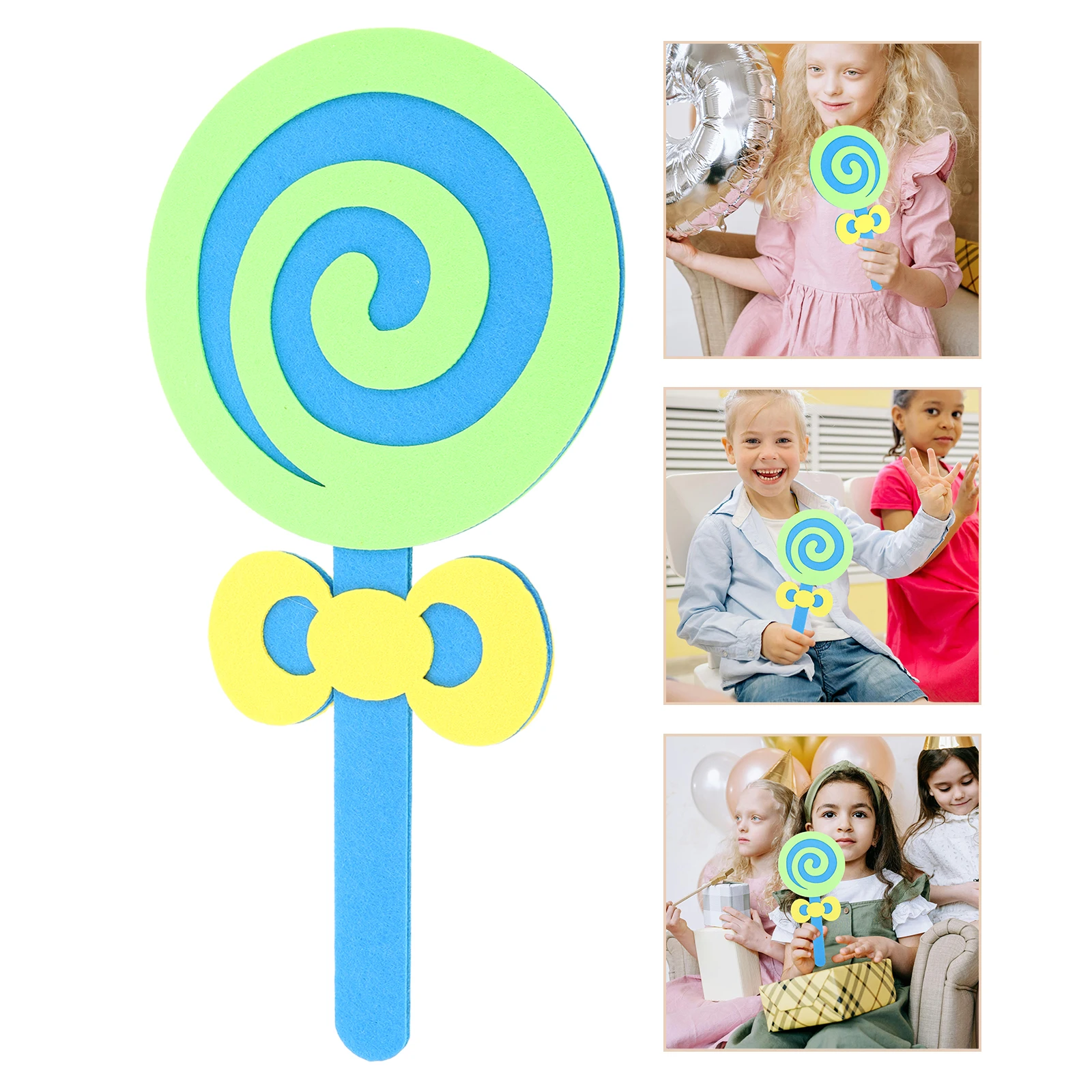 

Kids Dance Performance Lollipop Prop 18 Cm Fake Candy Photo Booth Props for Baby Shower Wedding Party Decoration