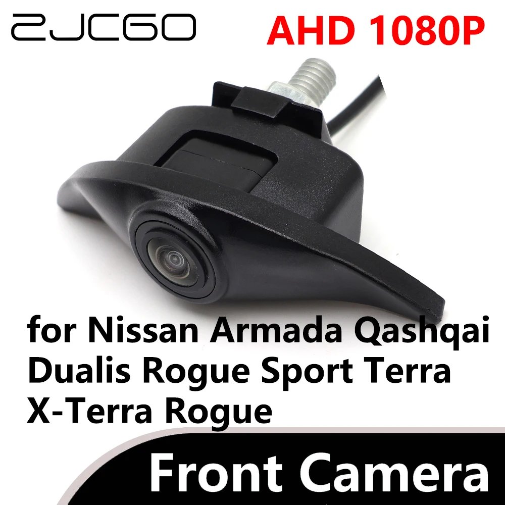 ZJCGO AHD 1080P CVBS 170° Car Parking LOGO Front View Camera for Nissan Armada Qashqai Dualis Rogue Sport Terra X-Terra Rogue