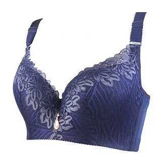 Sujetador liso forrado de algodón para mujer, ropa interior de encaje transpirable con realce, lencería Sexy de busto grande 80-120 C D E F bh C3313