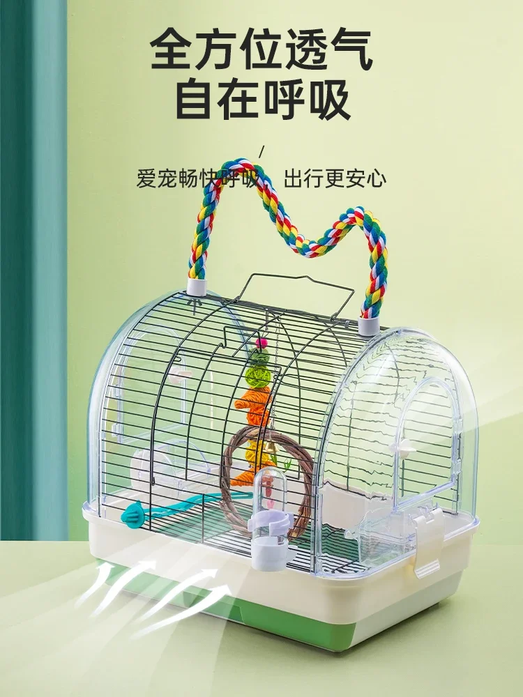 Large Parrot Budgie Bird Cages Canary Portable Breeding Outdoors Carrier Bird Cages Southe Park Supplies