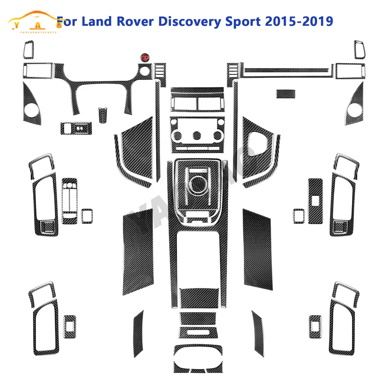 

Car Interior Styling Accessories For Land Rover Discovery Sport 2015 -2019 Carbon Fiber Stickers Cover Trim