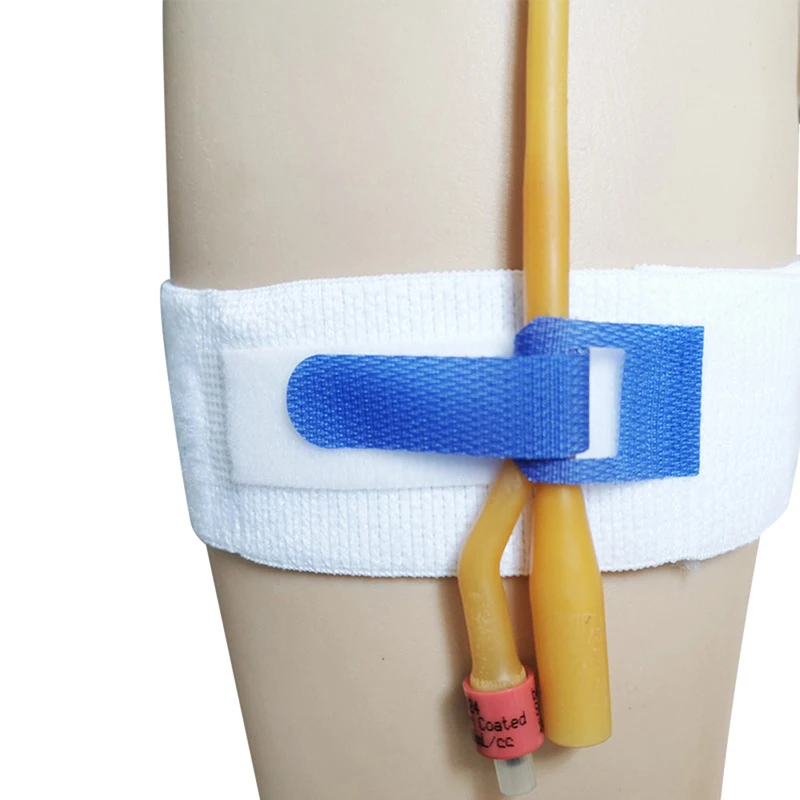 1Pc Durable Urine Bag Leg Holder Fixation Band Catheter Fixator Elastic Comfortable External Fixation Device Tracheostomy Belt