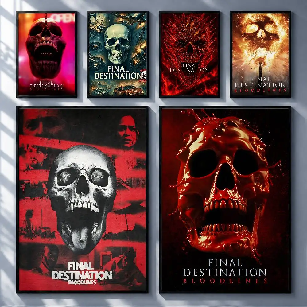 Horror Movie Final Destination Posters Premium Self-Adhesive No Residue Wall Sticker for Home Office Bar Decor