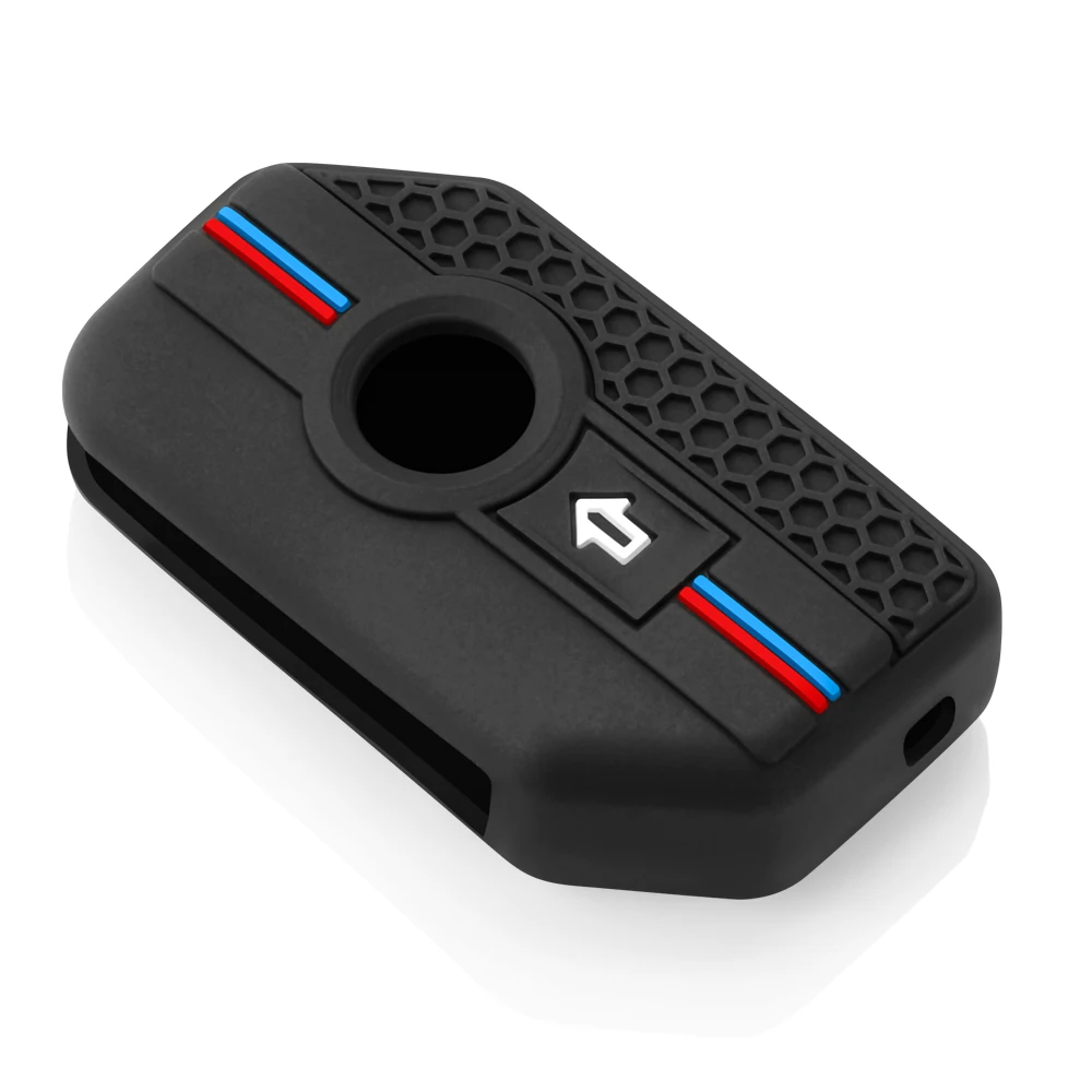 For BMW K 1600 B GT GTL R 1250 GS Adventure S1000 R XR 2021 2022 Silicone Remote Key Fob Keychain Ring Shell Case Cover Holder view 2