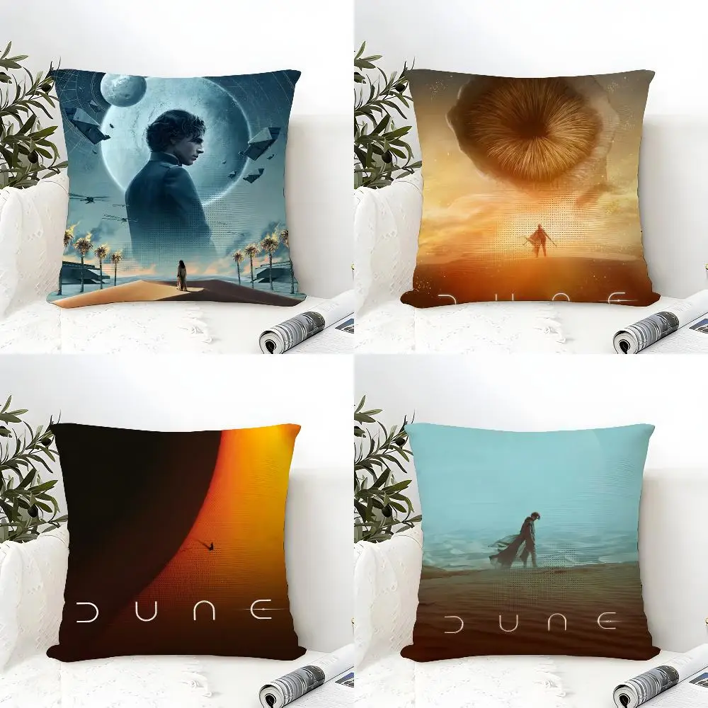 Classic Movie D-Dune Cushion Cover Organic Linen Square Pillow Case Durable Non-Allergenic And Kind To Skin
