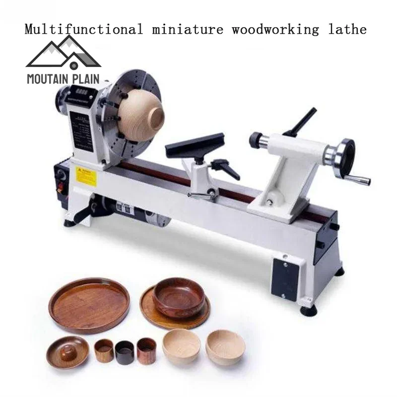 Wood bead processing equipment small rotary grinding lathe variable speed chuck Mini wood lathe