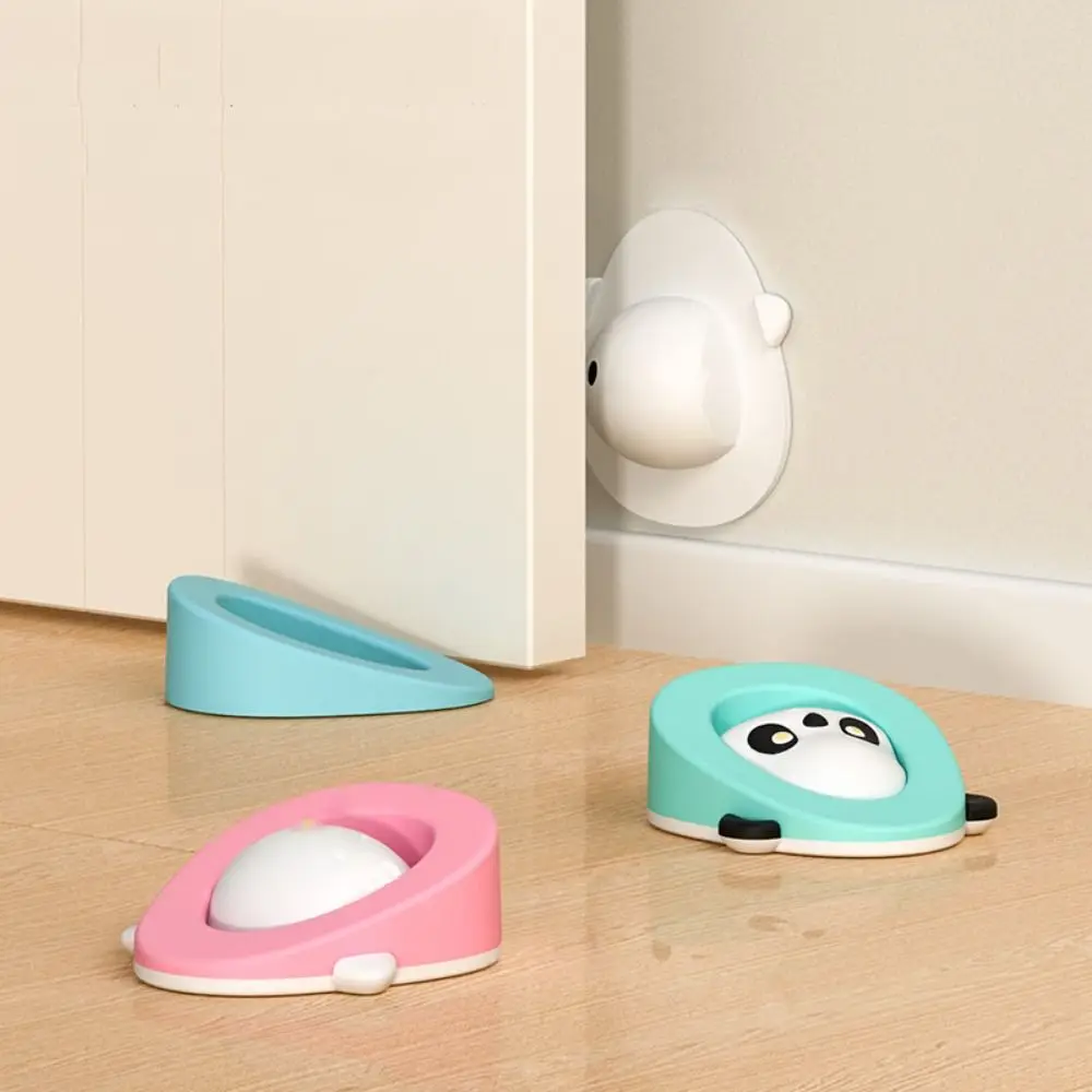 Anti-collision Cartoon Door Stop Multi-Use Self Adhesive Silicone Wall Protector Pad Mute Household Door Bumper