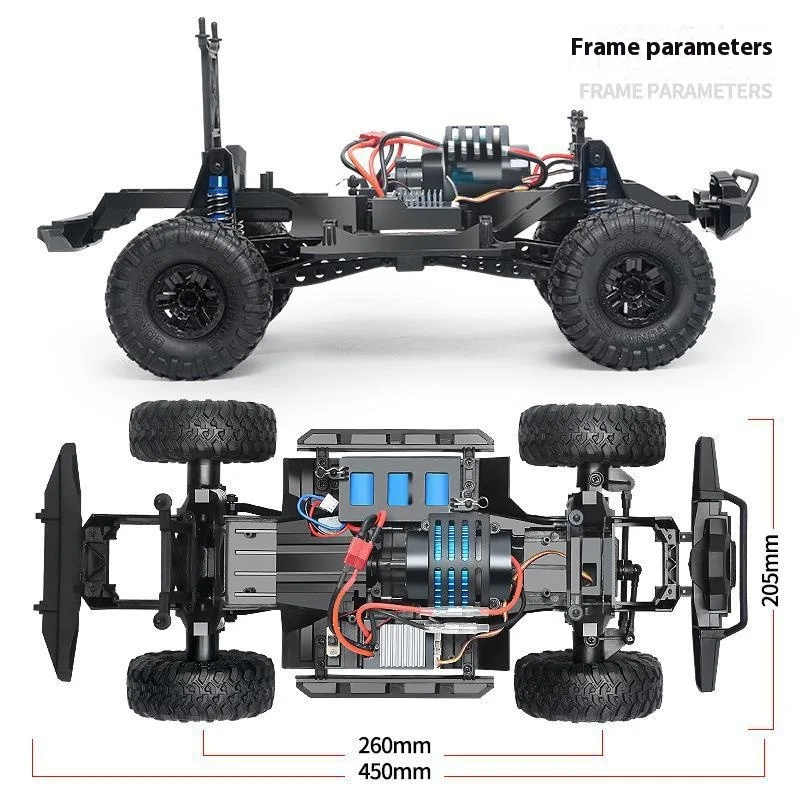 HB Zp1005 Rc Car 1/10 Full Scale 2.4g 4wd Off-road Climbing Racing Akumulatorowe zabawki samochodowe Model dla dorosłych dzieci Prezent urodzinowy