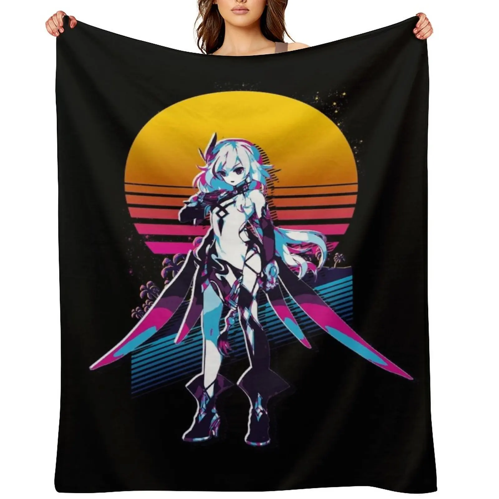 

Honkai Impact - Fu Hua *80s retro* Throw Blanket funny gift Bed covers Sofa Throw Personalized Gift Blankets