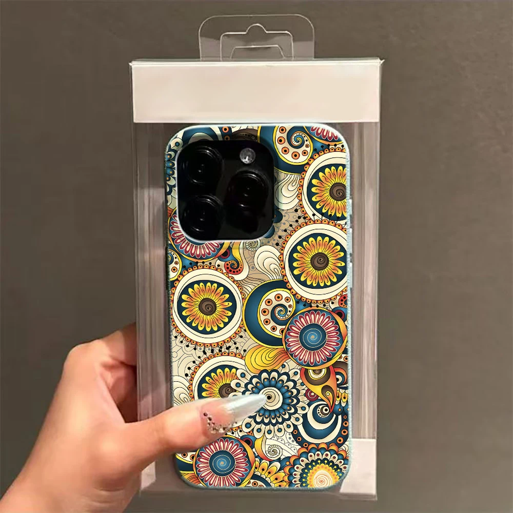 Colorful Mandala Pattern Print - Vintage Floral Pattern Soft Case recension och pris