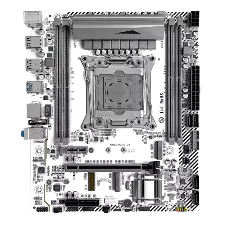 For JGINYUE X99M-PLUS D4 Mtherboard 128GB M.2 PCI-E3.0 LGA 2011-3 DDR4 Micro ATX X99 Mainboad 100% Tested Fully Work