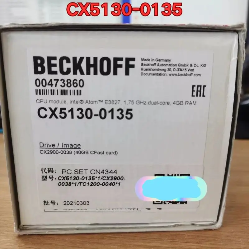 

Новый модуль becjoff CX5130-0135 не Восстановленный станок, а не станок со склада.