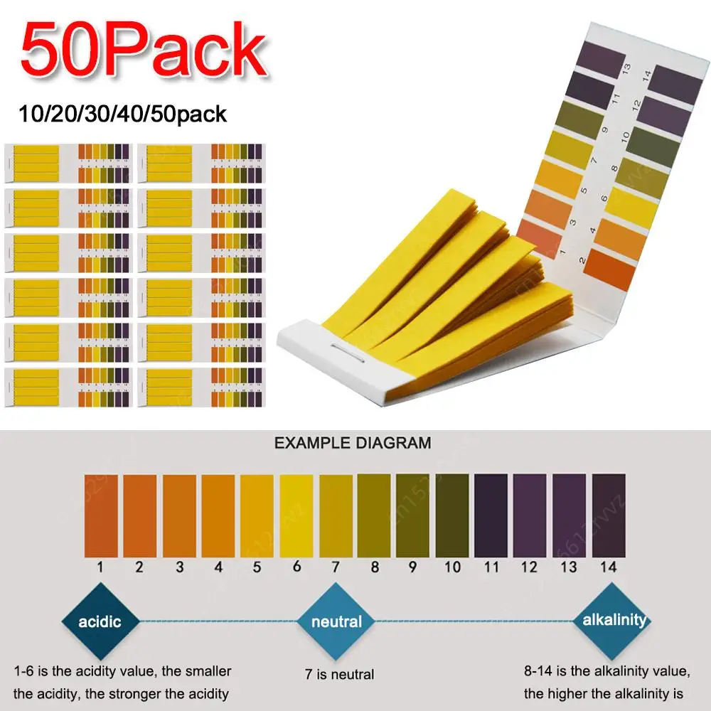 

10-50 шт./упаковка, тест-полоски для измерения PH