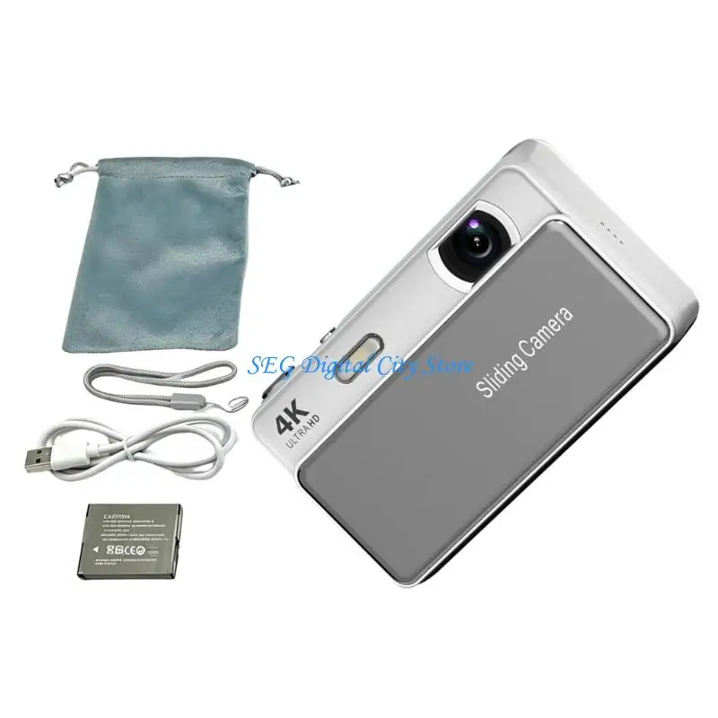 U75B Portable Slide Cover Digital Camera With 16X Zooms And 4K Video Capability