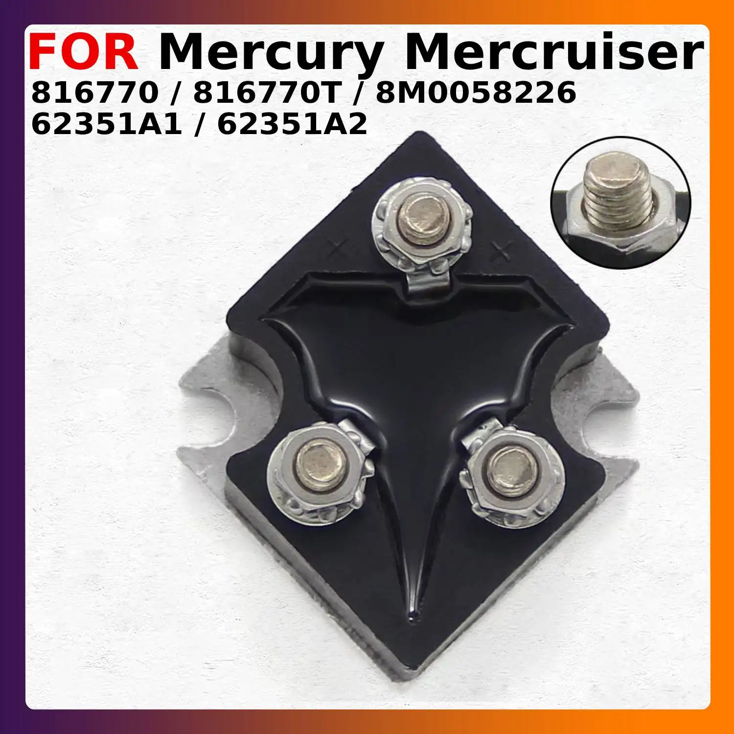 

Voltage Regulator Rectifier For Mercury Mercruiser 175 V 135 150 175 200 220 250 275 300 6 7.5 9.8 18 45 55 200 62351A1 62351A2