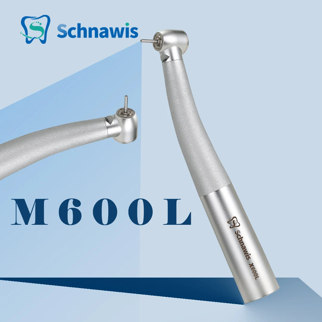 M600L Dental High Speed Handpiece Dental Air Turbine Hand piece Rotor Tip N-Couplings Type Stainless Steel Body