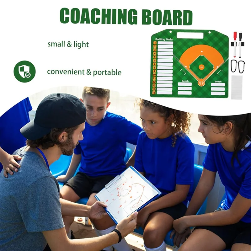 Tableau de Baseball magnétique J1UL1N, planche de ligne de Baseball, accessoires d'entraînement de Baseball, tableau marqueur effaçable à sec, écriture