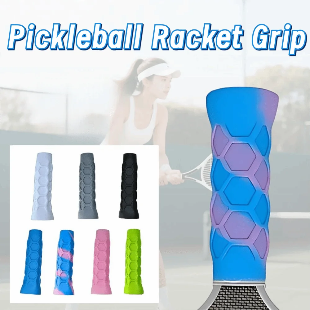 

High Elastic Pickleball Racket Handle Sleeve Sweat Absorption Shock Absorption Pickleball Racket Grip Cover Non-Slip