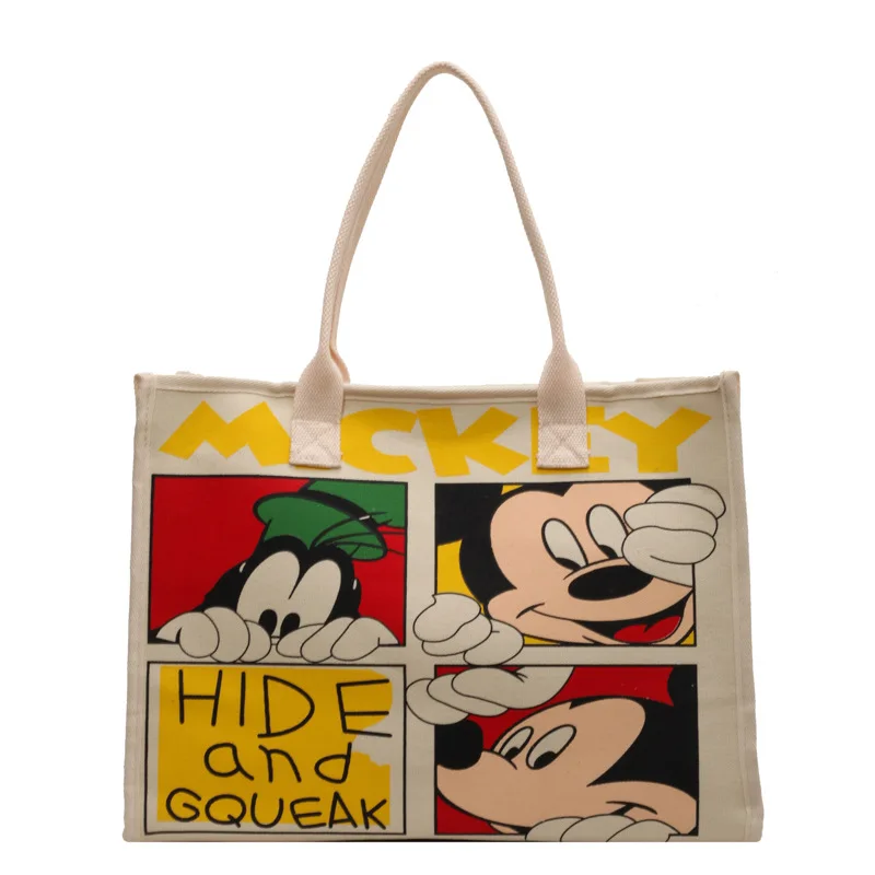 Disney Mickey Mouse Mummy Bag Fashion Cartoon stampato borse a tracolla per le donne ragazze Multi funzionale borsa di grande capacità