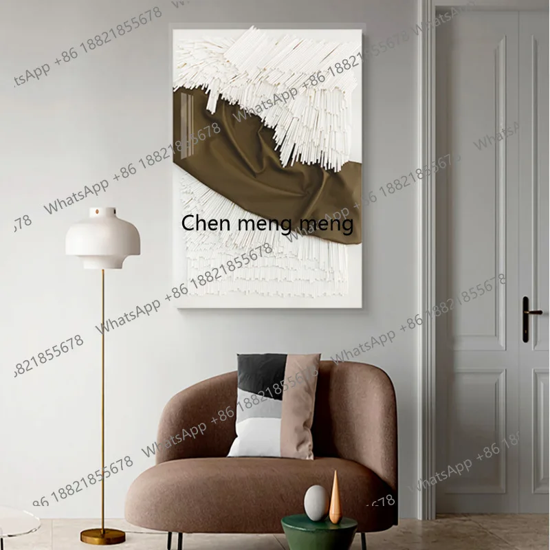 Moderne eenvoud, creatieve driedimensionale, decoratieve schilderkunst, bankachtergrond, muuringang, hangende schilderijen