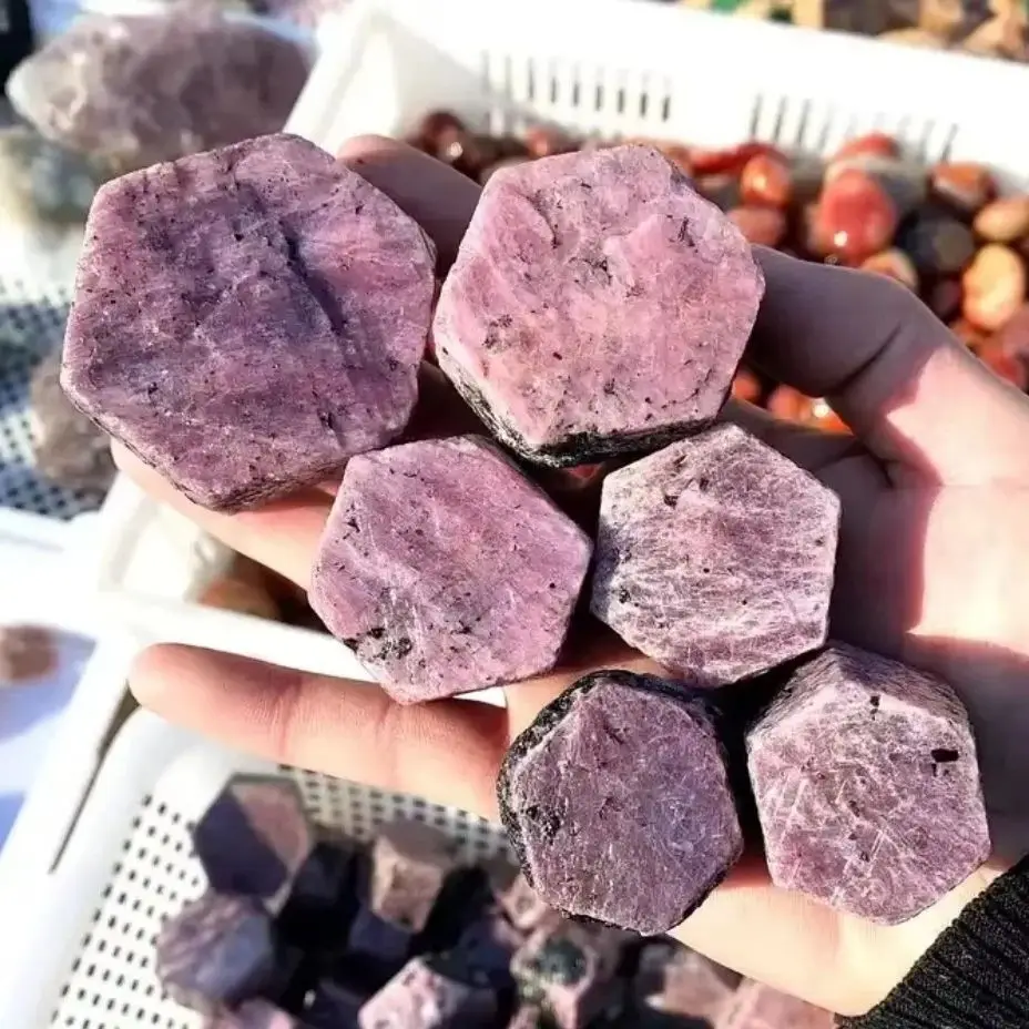Natural Red Ruby Reiki Healing Raw Gemstone Specimen Red corundum Natural Stone Crystal Mineral