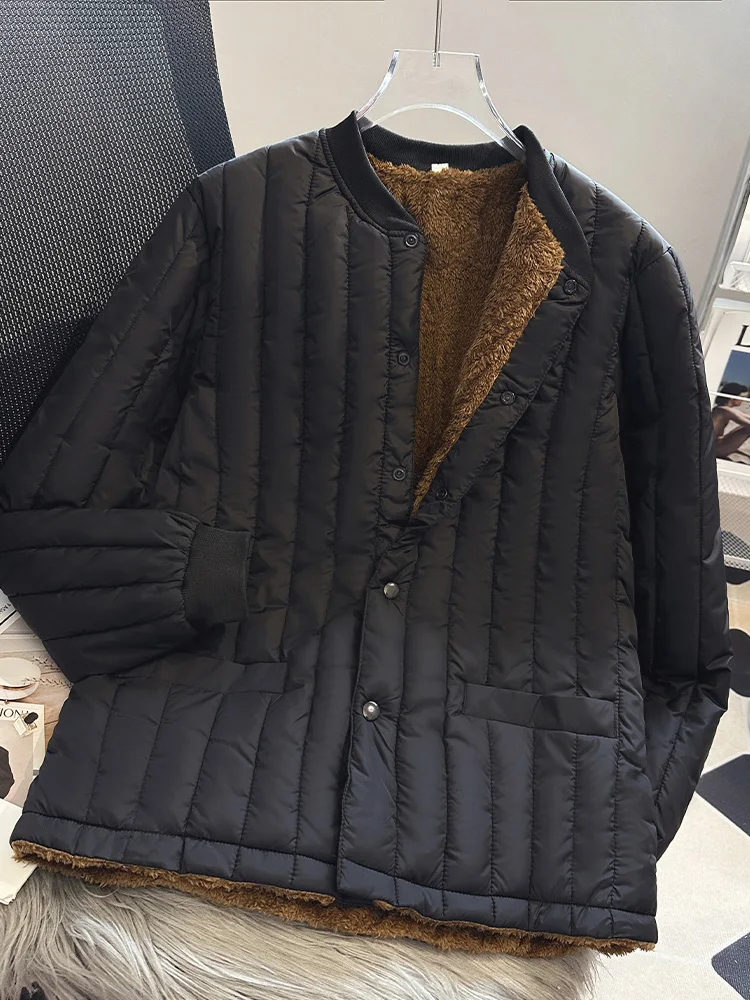 

Мужская утепленная куртка на флисовой подкладке из теплого хлопка, для активного отдыха, морозостойкая, с функцией быстрого нагрева, молодежная, трендовая, свободного кроя