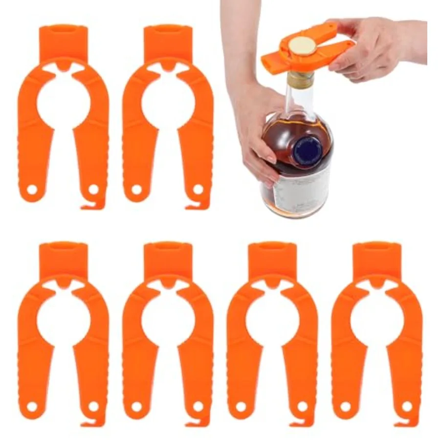 

6Pcs Water Bottle Opener for Arthritic Hands Water Bottle Opener Set 3 in 1 Multi-Purpose Bottle Cap and Soda Can Opener for Se