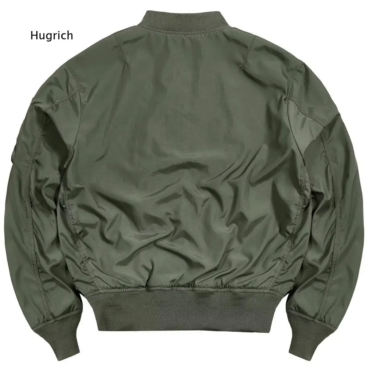 Men's  Bomber Jacket Zip Up Flight Outerwear With Multi Pockets Ribbed Collar Cuffs Loose Fit For Casual Daily Street