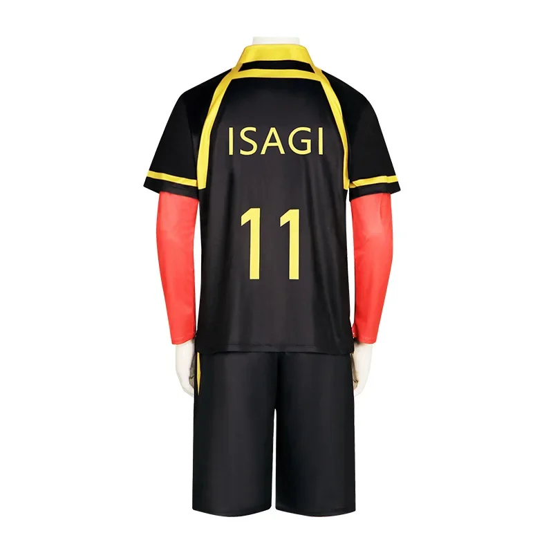 Anime Blue Lock Bastard München Cosplay Kostüm Yoichi Isagi Rote Uniform Ness Fußball Jersey Kaiser Kurona Männer Jungen