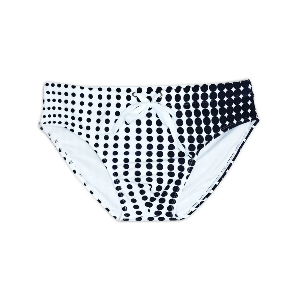 

Классические мужские облегающие плавки для плавания, разноцветные, с градиентным переходом, в горошек, для пляжного отдыха, мужские трусы UXH063