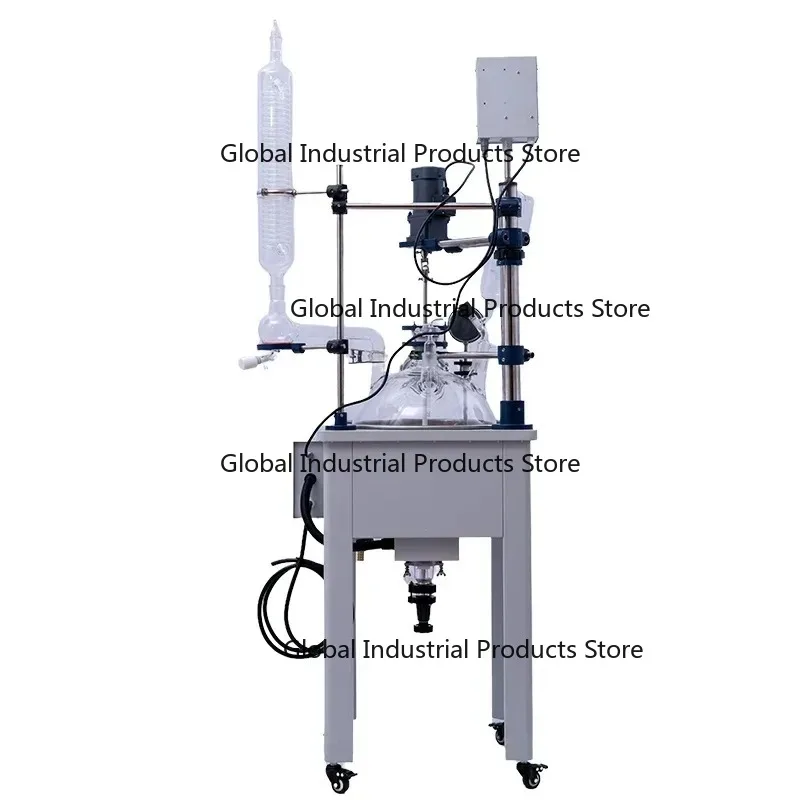 

30L Small Vacuum Single-Layer Distillation Pyrolysis Glass Reactor for Chemical Experimentation And Synthesis