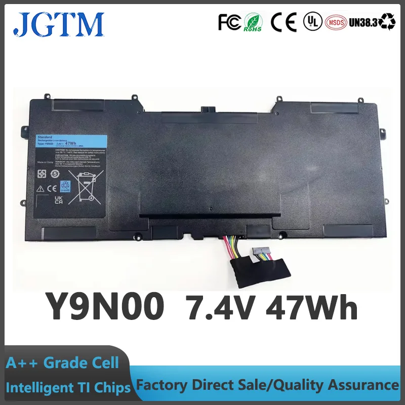 New Y9N00 7.4V 47Wh 489XN WV7G0 PKH18 9Q23 Laptop Battery for Dell XPS 12 13-l321x 13-l322x L321x Series Laptop Use