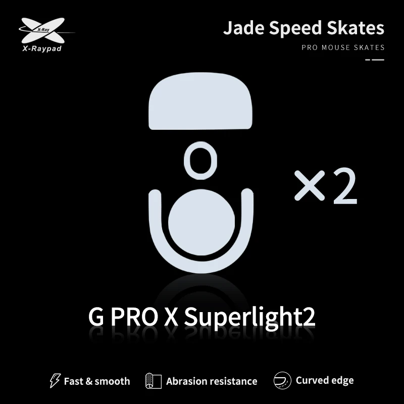 X-Raypad Jade Speed Mouse Skates For Logitech G PRO X SUPERLIGHT 2/ X2 SUPERSTRIKE