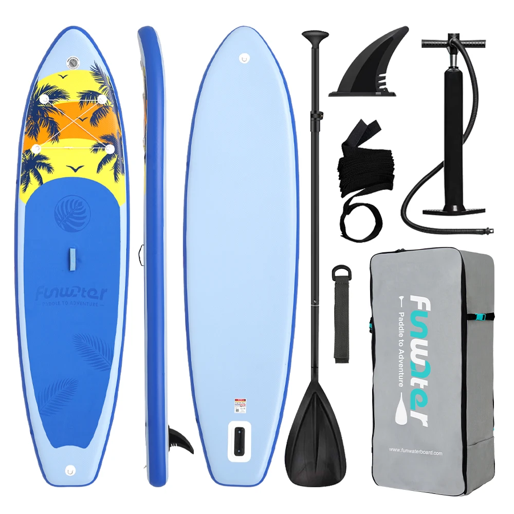 FunWater-tabla inflable de Stand Up Paddle, tabla de Paddling, tabla de Surf Sup, tabla de Paddle antideslizante para deportes acuáticos de 320-385CM