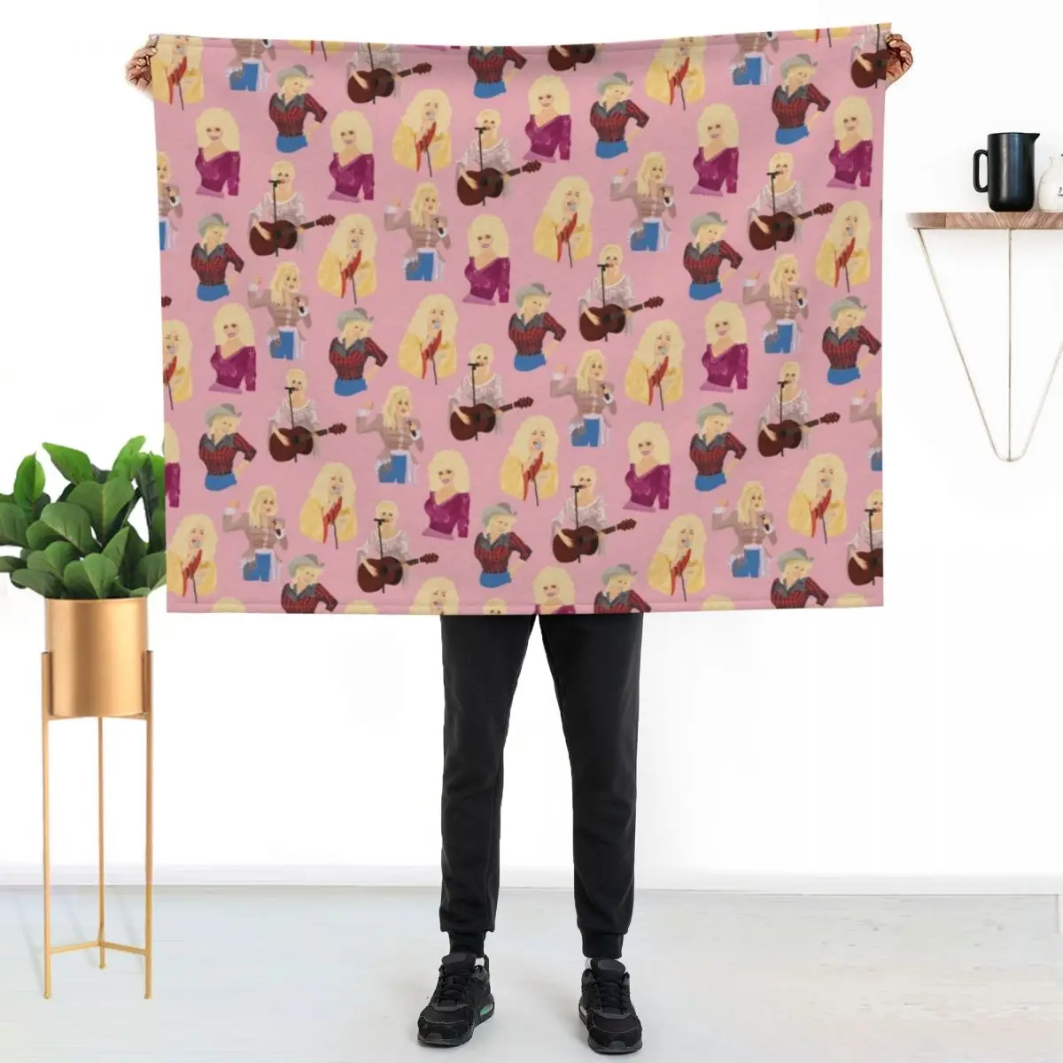 Here You Come Again Throw Blanket Soft Big Soft halloween Travel Vintage Decorative Sofas Blankets