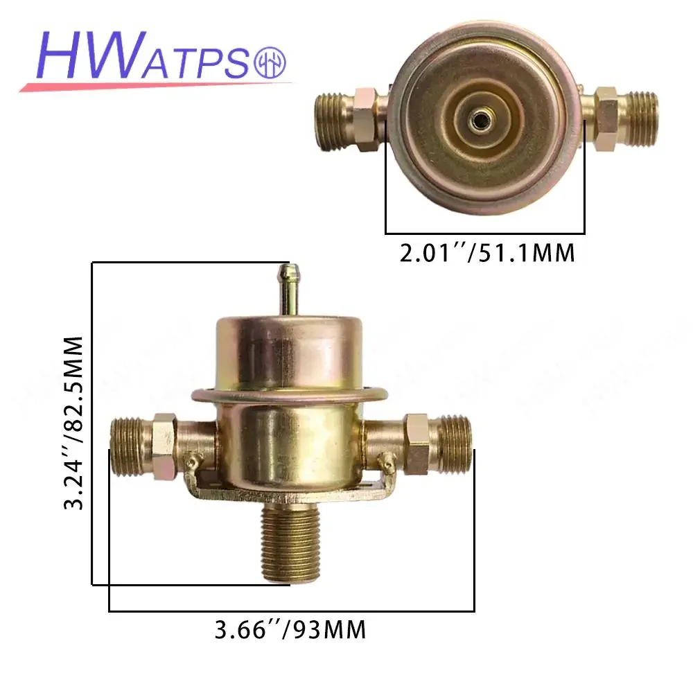 92811019825 Fuel Injection Pressure Regulator For Porsche 911 Carrera 2 Convertible Coupe Targa 3.6L H6 928 Base Coupe